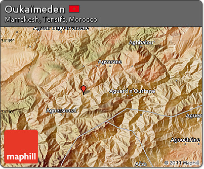 Satellite Map of Oukaïmeden