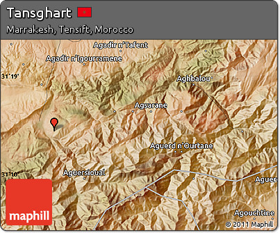Satellite Map of Tansghart