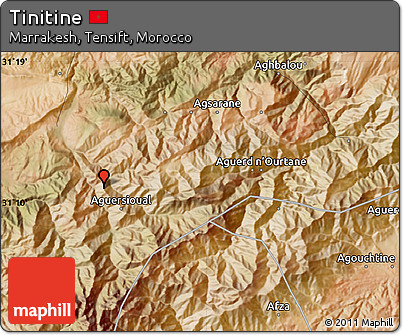 Satellite Map of Tinitine