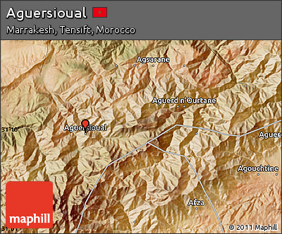 Satellite Map of Aguersioual