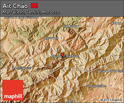 Satellite Map of Aït Châo