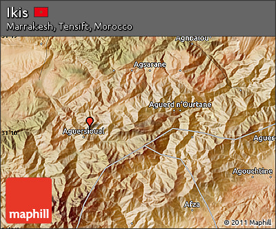 Satellite Map of Ikis