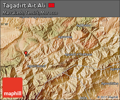 Satellite Map of Tagadirt Aït Ali