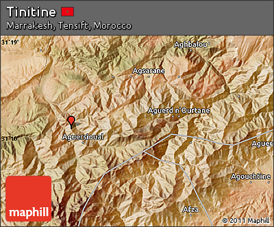 Satellite Map of Tinitine