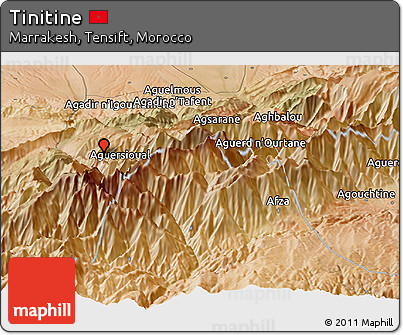 Satellite Panoramic Map of Tinitine
