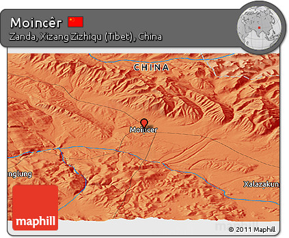 Political Panoramic Map of Moincêr