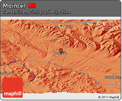 Political Panoramic Map of Moincêr