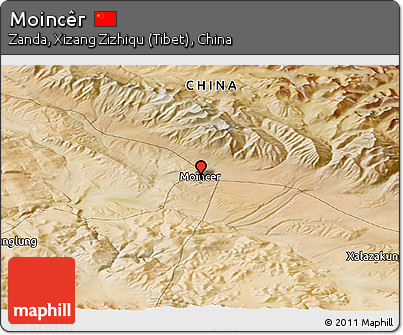 Satellite Panoramic Map of Moincêr