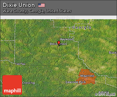 Satellite 3D Map of Dixie Union