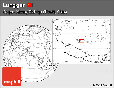 Blank Location Map of Lunggar