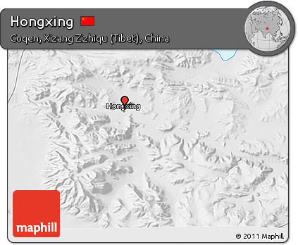 Physical 3D Map of Hongxing