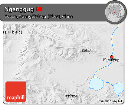 Physical 3D Map of Nganggug