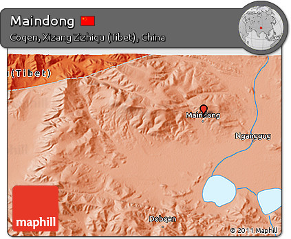 Political 3D Map of Maindong