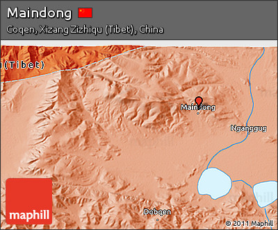 Political 3D Map of Maindong