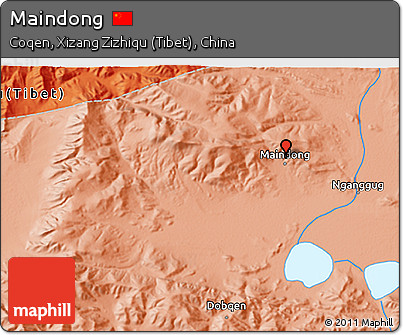 Political 3D Map of Maindong