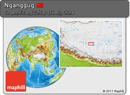 Physical Location Map of Nganggug