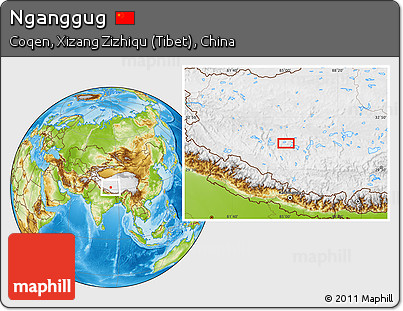 Physical Location Map of Nganggug