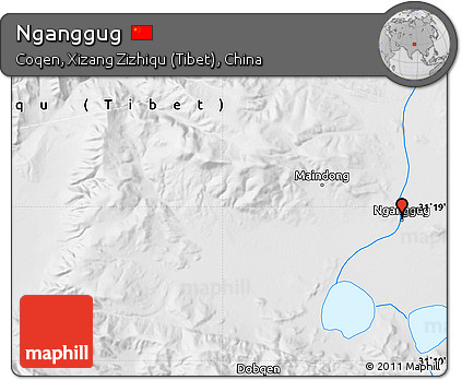 Physical Map of Nganggug
