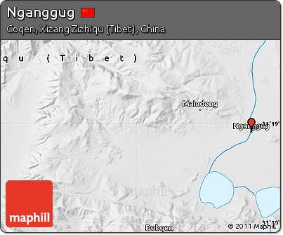 Physical Map of Nganggug