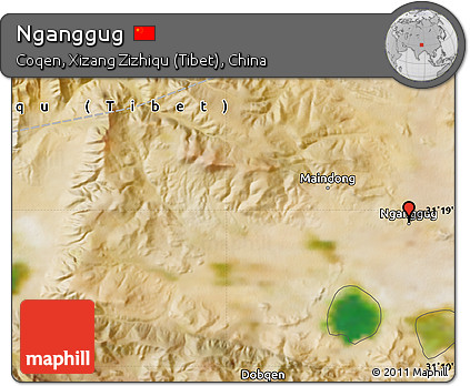 Satellite Map of Nganggug