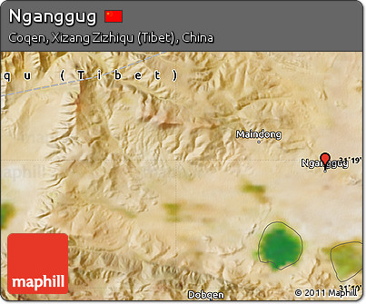Satellite Map of Nganggug