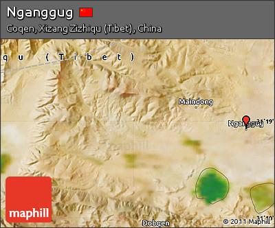 Satellite Map of Nganggug