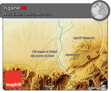 Physical 3D Map of Isgane