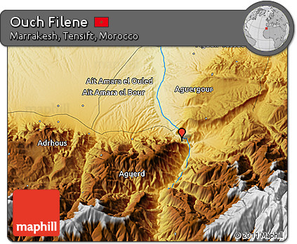 Physical 3D Map of Ouch Filene