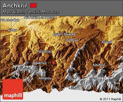 Physical 3D Map of Anchkrir
