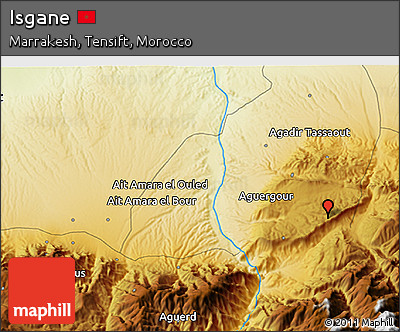 Physical 3D Map of Isgane