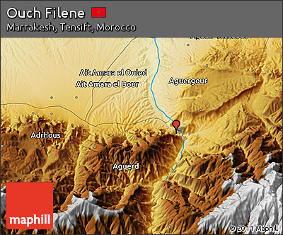Physical 3D Map of Ouch Filene