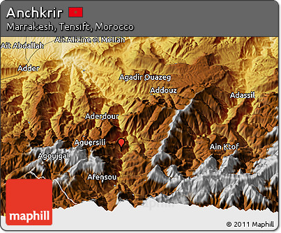 Physical 3D Map of Anchkrir