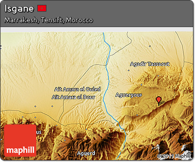 Physical 3D Map of Isgane