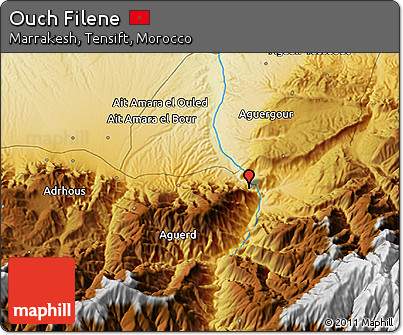 Physical 3D Map of Ouch Filene