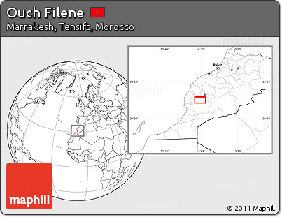 Blank Location Map of Ouch Filene