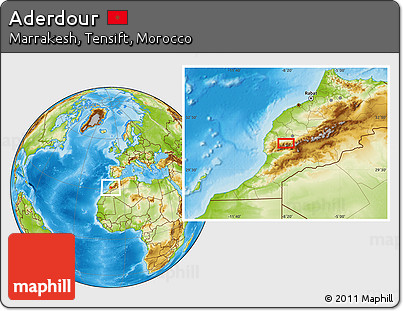 Physical Location Map of Aderdour