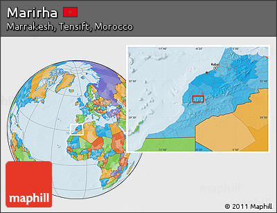 Political Location Map of Marirha