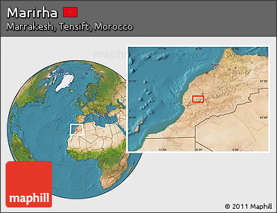 Satellite Location Map of Marirha