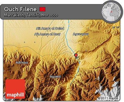 Physical Map of Ouch Filene