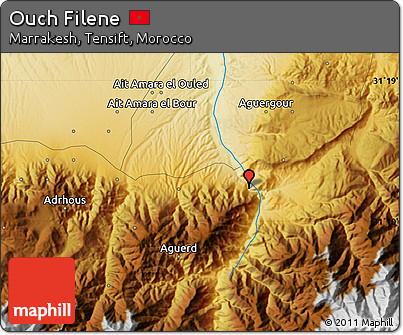 Physical Map of Ouch Filene