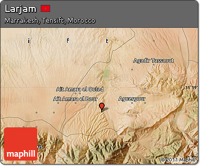 Satellite Map of Larjam