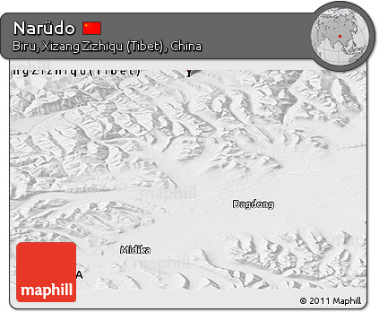 Physical Panoramic Map of Narüdo
