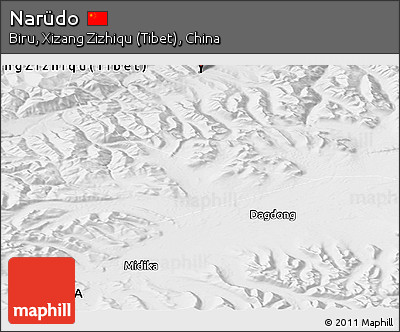 Physical Panoramic Map of Narüdo