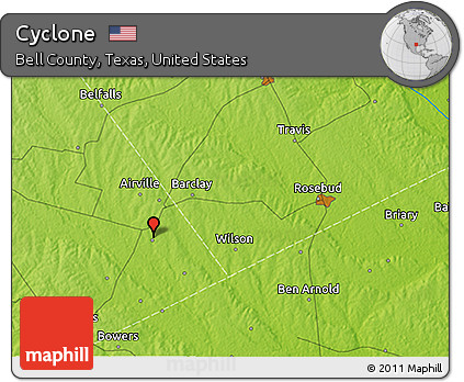 Physical 3D Map of Cyclone