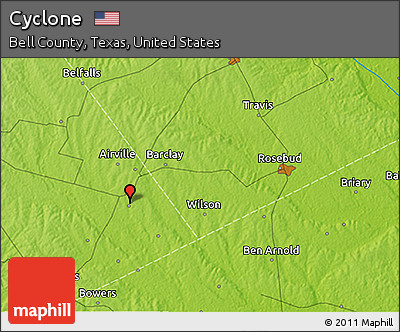 Physical 3D Map of Cyclone