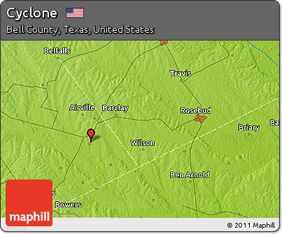 Physical 3D Map of Cyclone