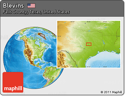 Physical Location Map of Blevins