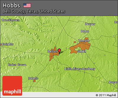 Physical 3D Map of Hobbs