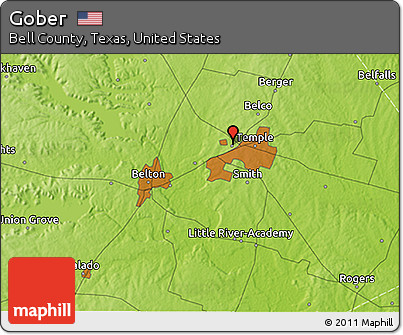 Physical 3D Map of Gober