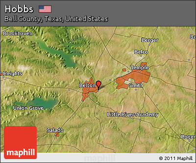 Satellite 3D Map of Hobbs